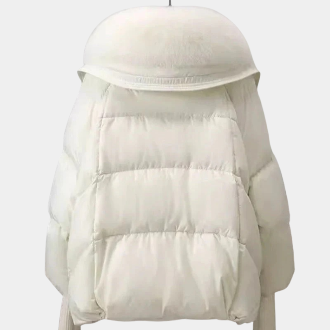 Geovari | Women’s Padded Down Winter Jacket with Fur Collar