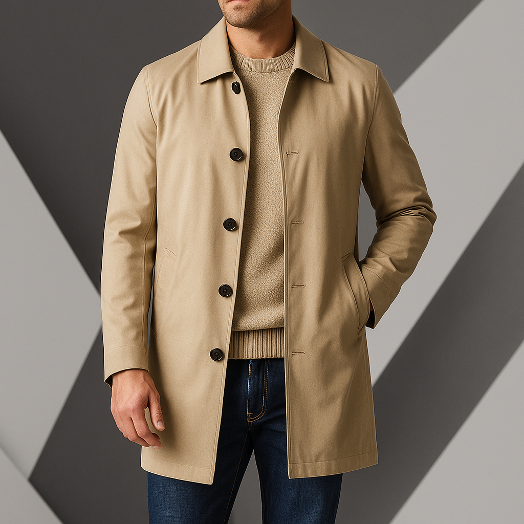 Geovari | Elegant Men's Trench Coat