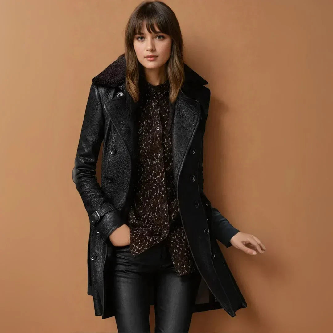 Geovari | Classic Leather Coat