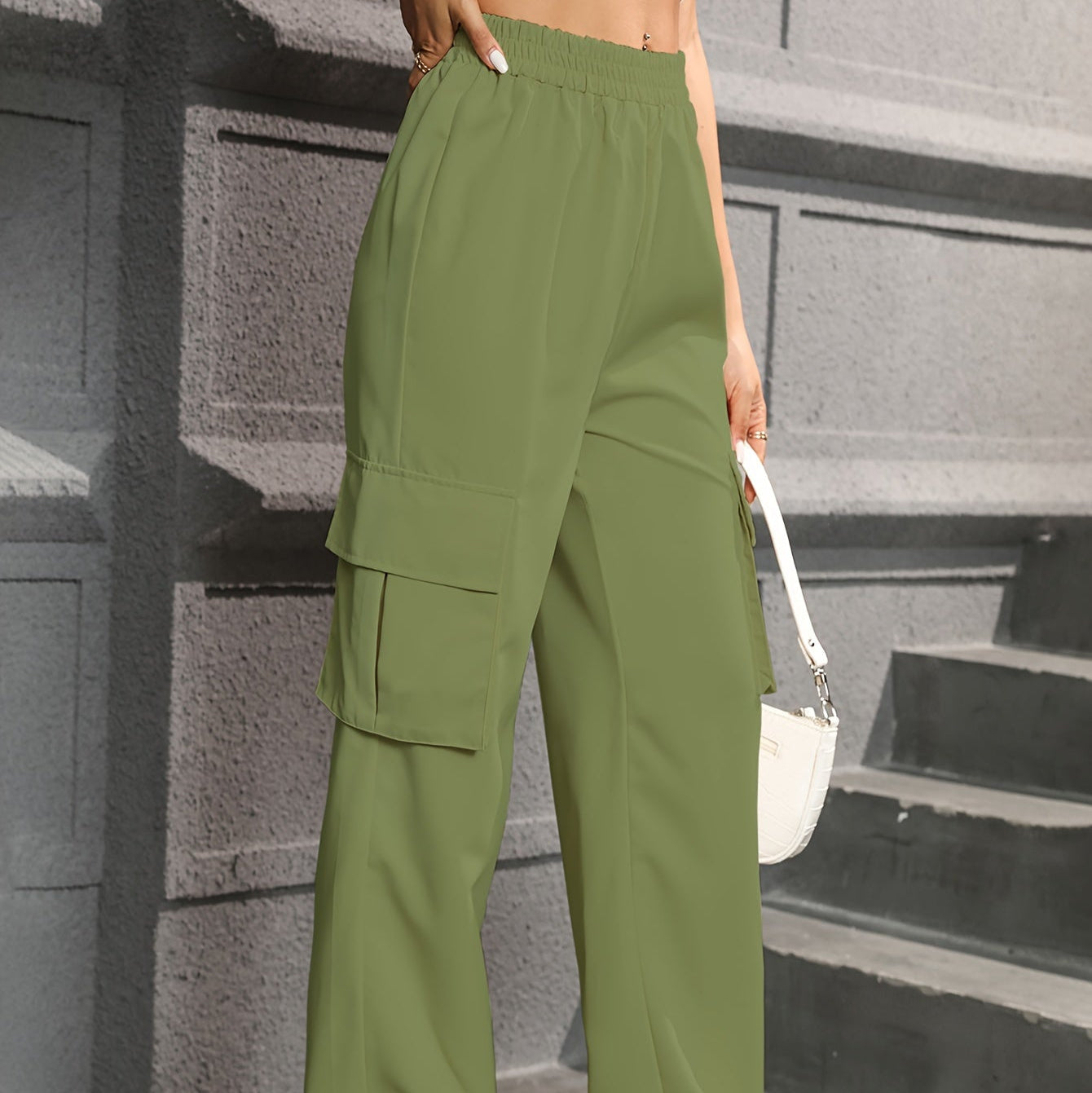 Geovari | Straight-Leg Cargo Trousers