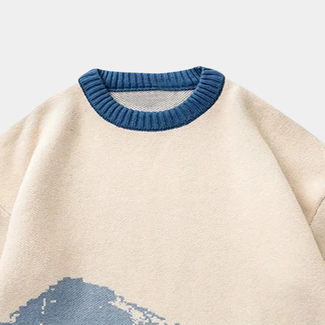 Geovari | Men's Snow Mountain Jacquard Jumper