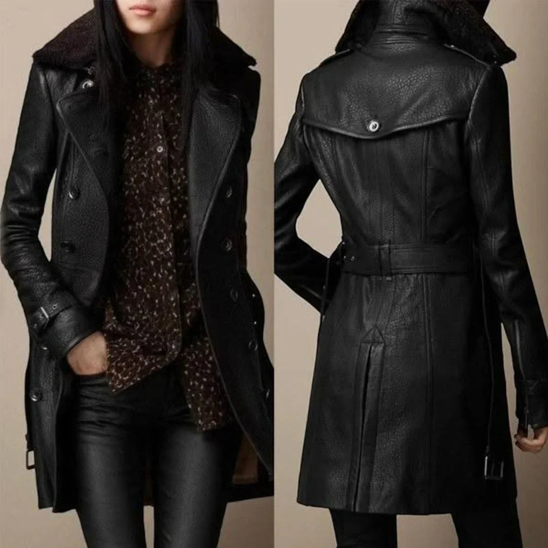 Geovari | Classic Leather Coat