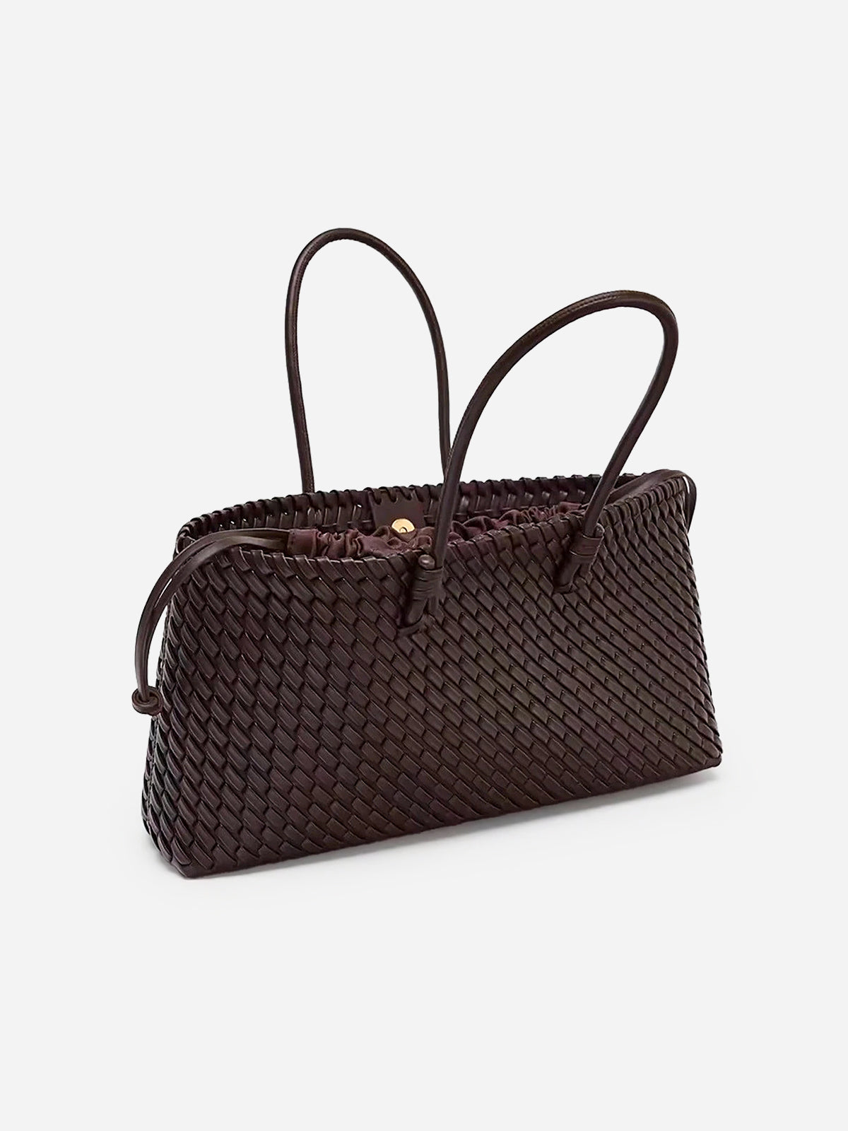 Geovari | Woven PU Leather Tote Bag