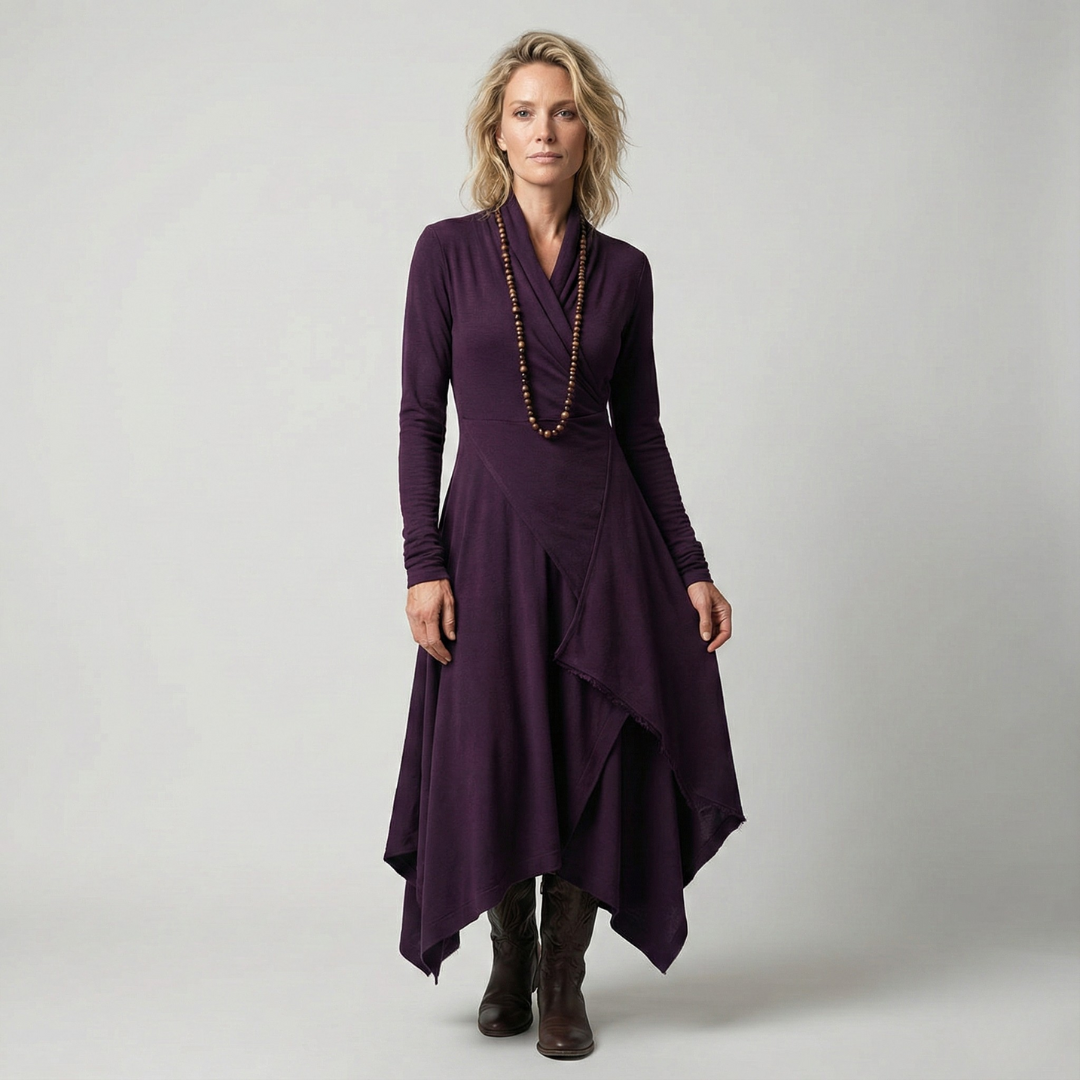 Geovari | Elegant Draped Dress