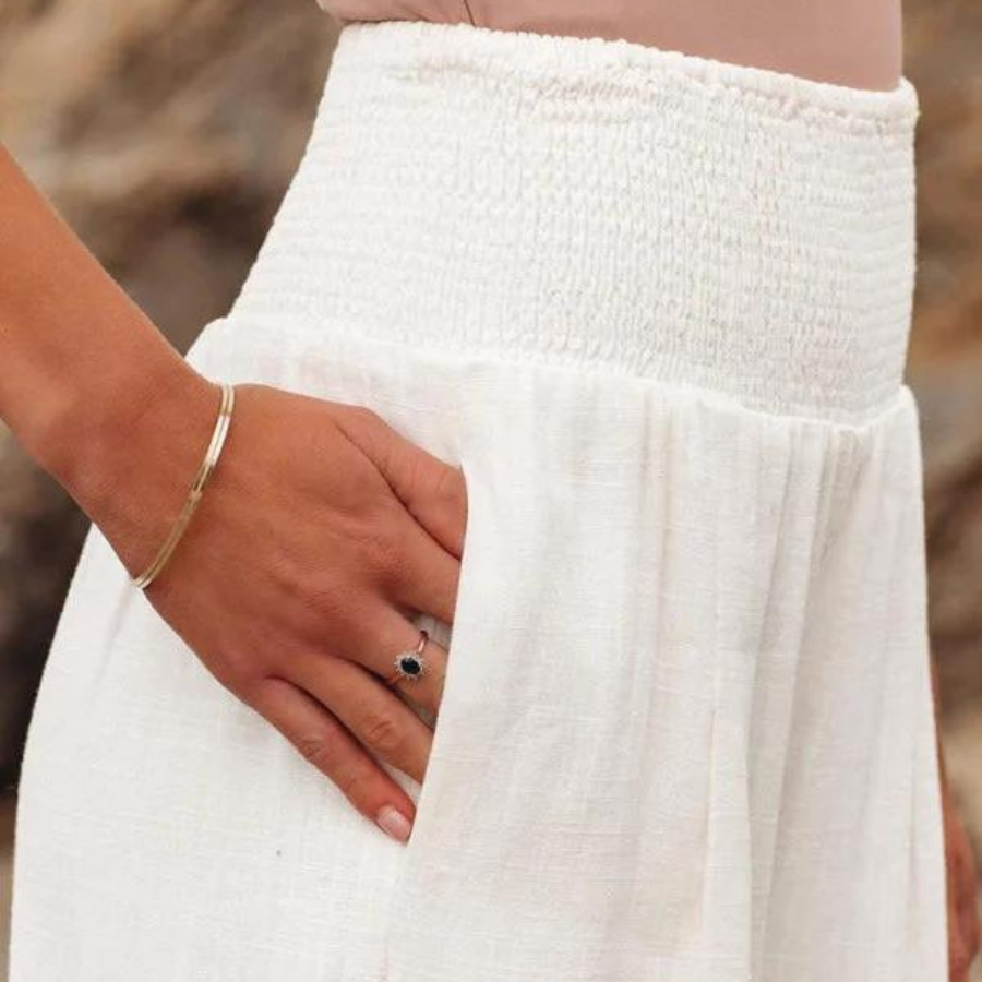 Geovari | Smocked Waist Trousers