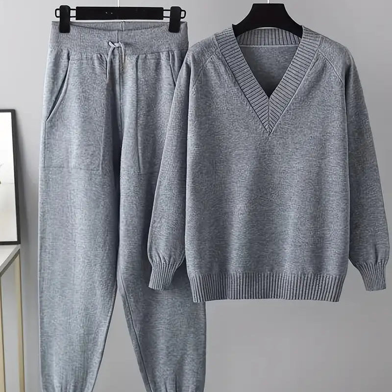 Geovari | Long-Sleeved Two-Piece Set