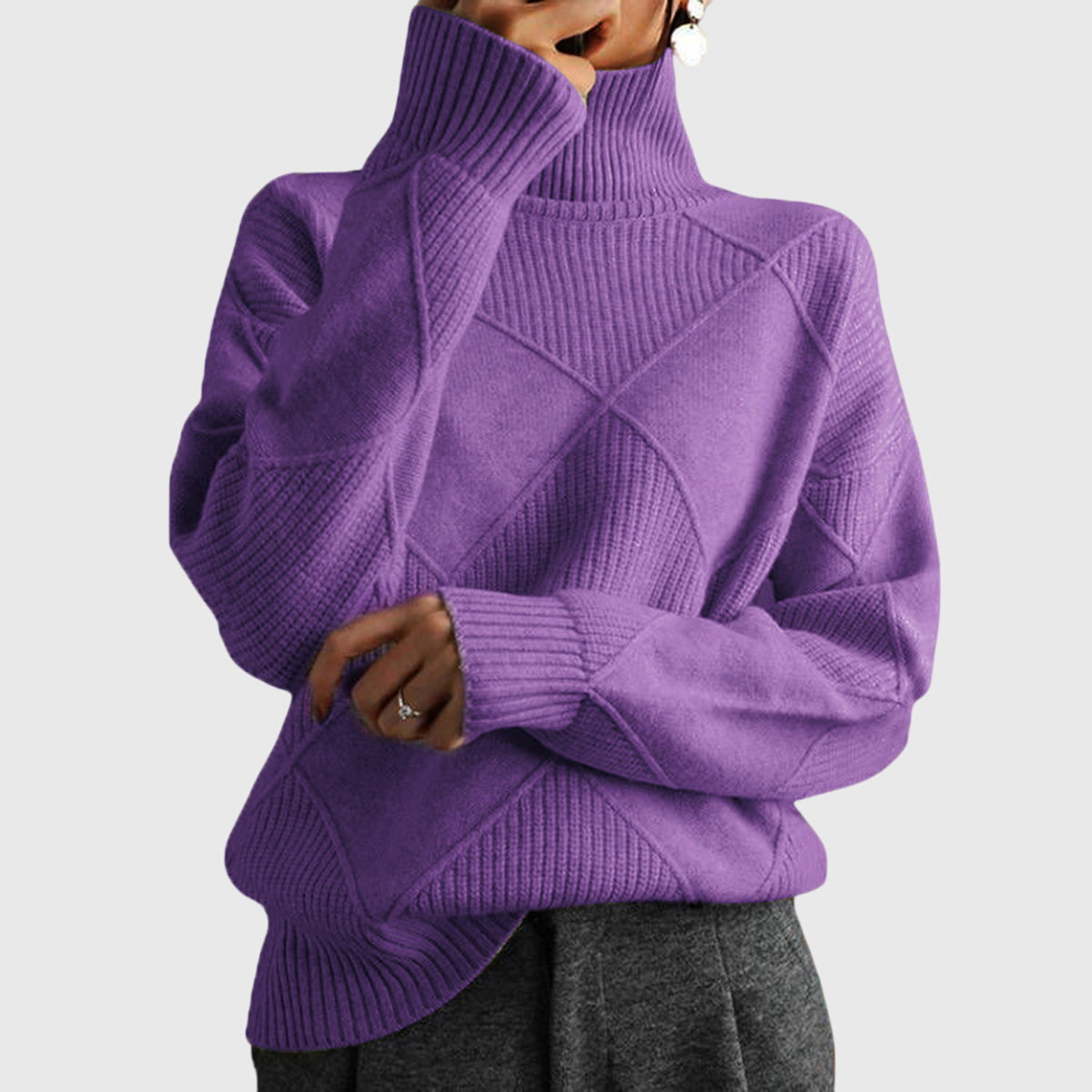 Geovari | Roll-Neck Jumper