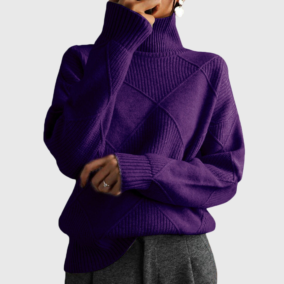 Geovari | Roll-Neck Jumper