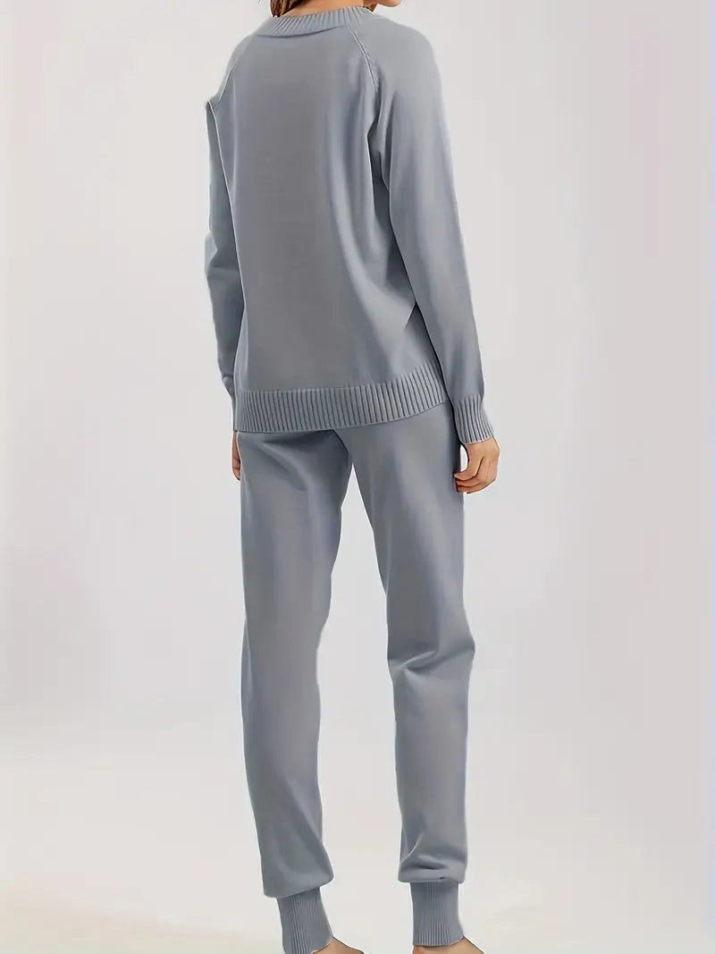 Geovari | Long-Sleeved Two-Piece Set