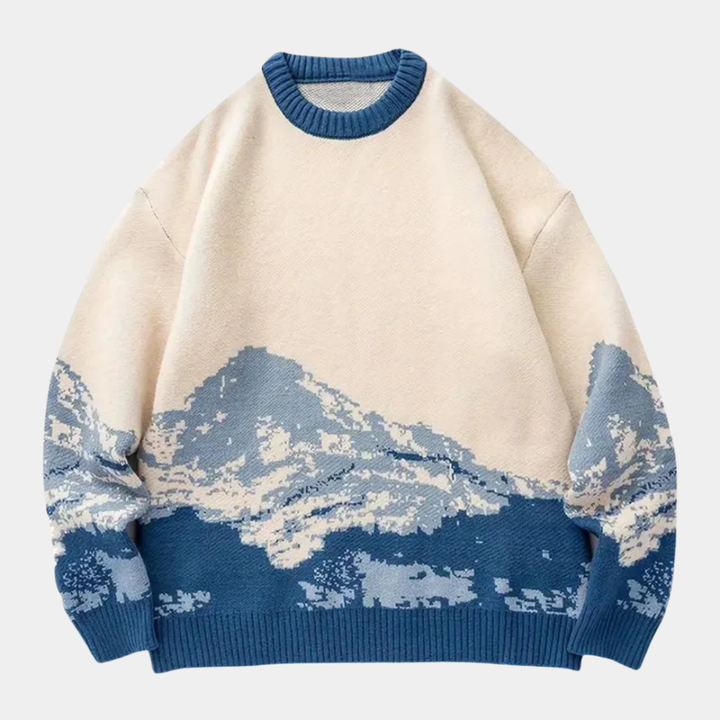 Geovari | Men's Snow Mountain Jacquard Jumper