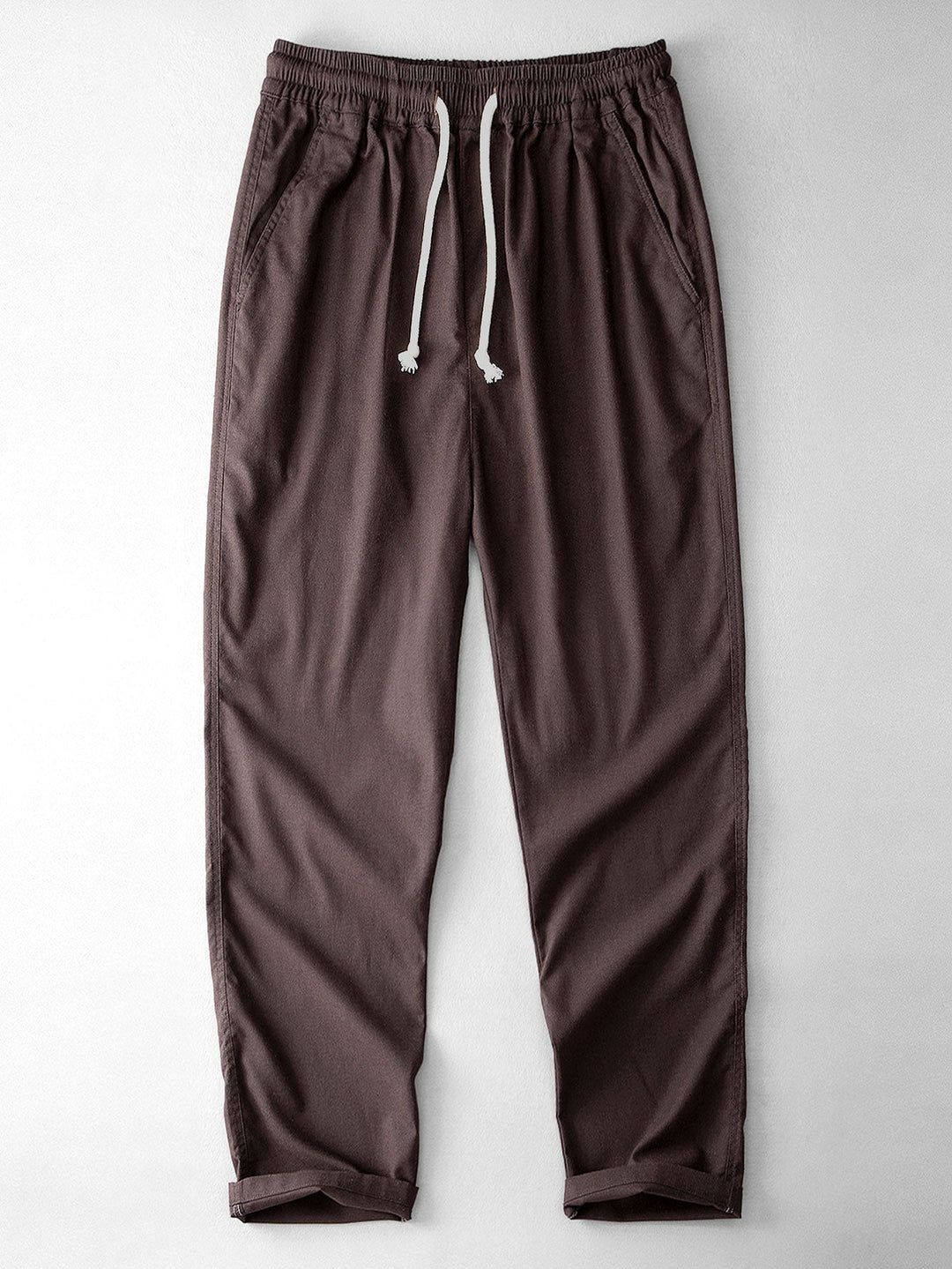 Geovari | Geometric Jacquard Cuban Collar Shirt and Linen Trousers