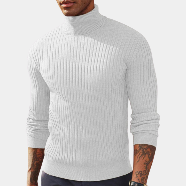Geovari | Men’s Slim-Fit Roll-Neck Jumper