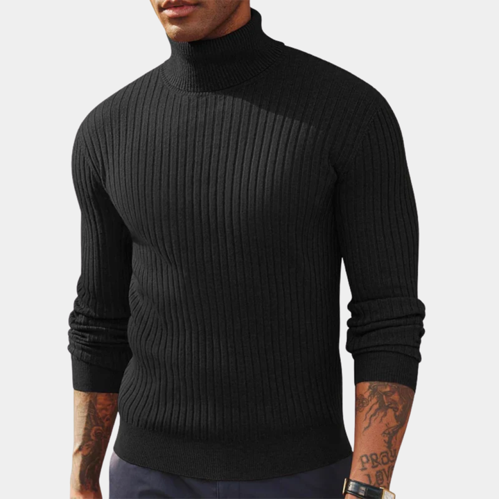 Geovari | Men’s Slim-Fit Roll-Neck Jumper