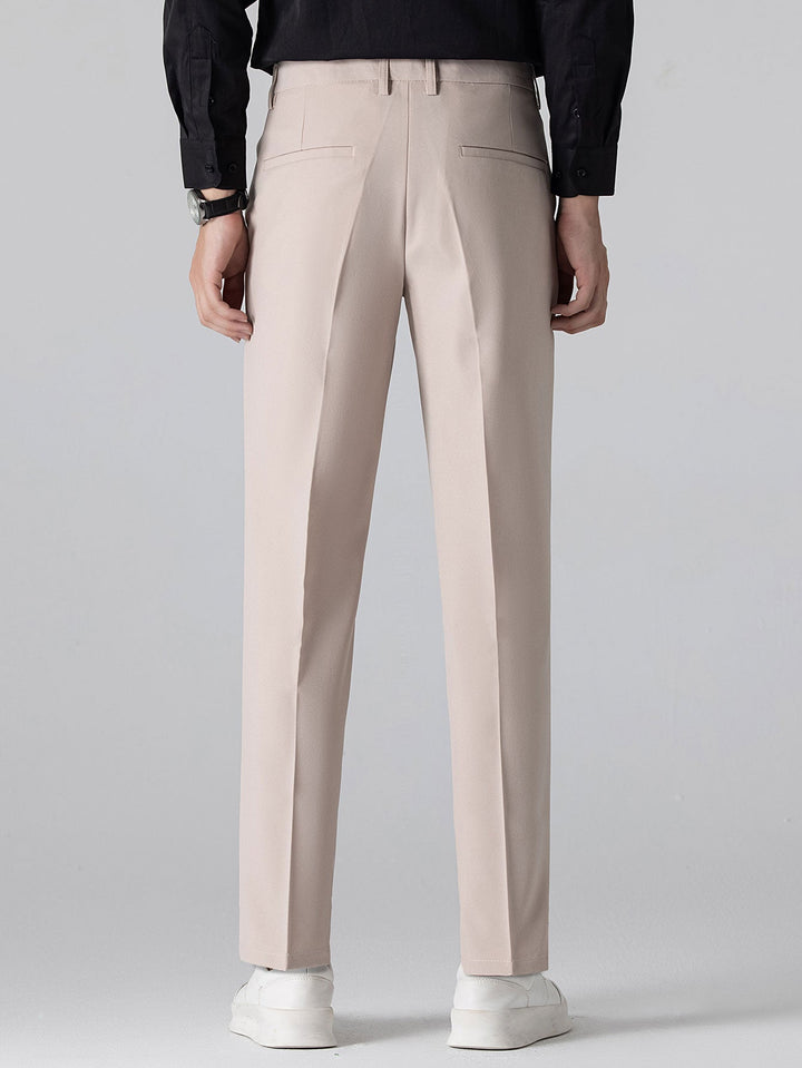 Geovari | Contrast Stripe Trim Waffle Knit Polo & Trousers