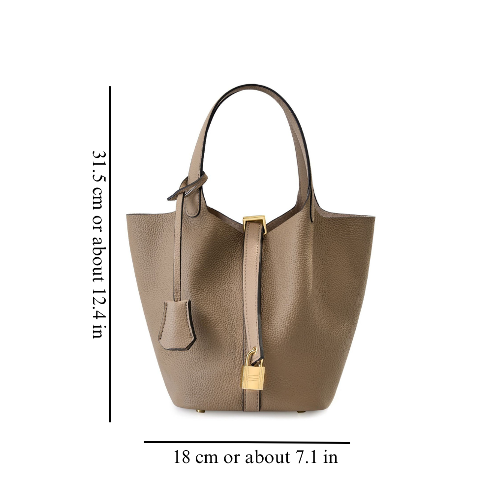Geovari | Leather Bucket Bag