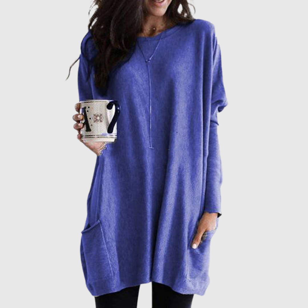 Geovari | Relaxed Tunic with Pockets and Extra Coverage