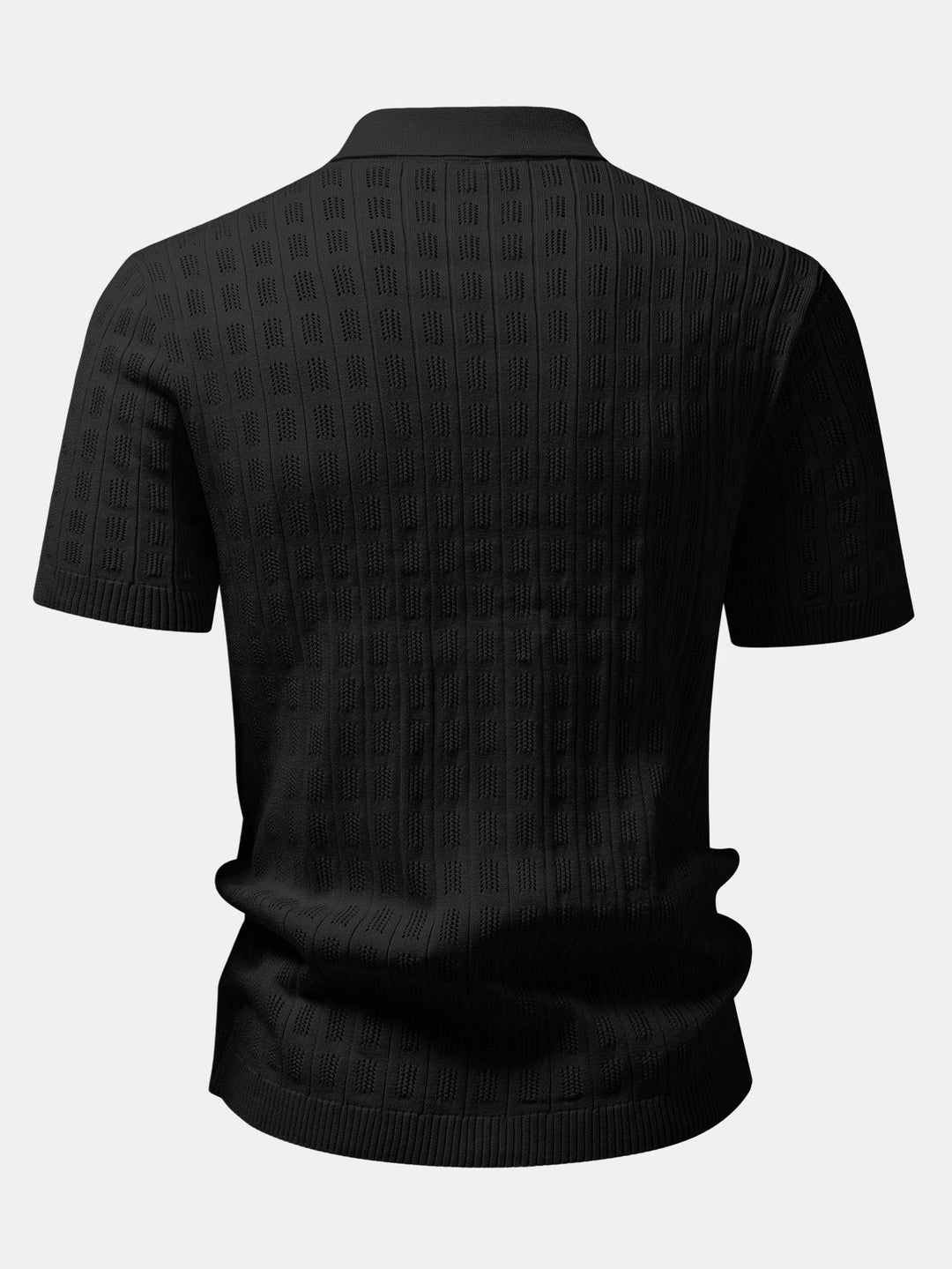 Geovari | Plaid Open-Knit Shirt & Straight-Leg Linen Trousers