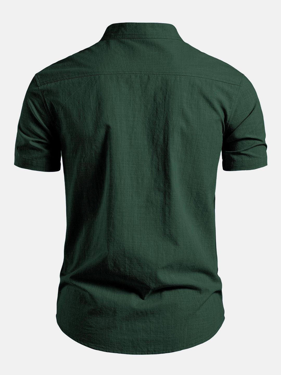 Geovari | Short Sleeve Linen-Look Shirt & Slim Tapered Trousers