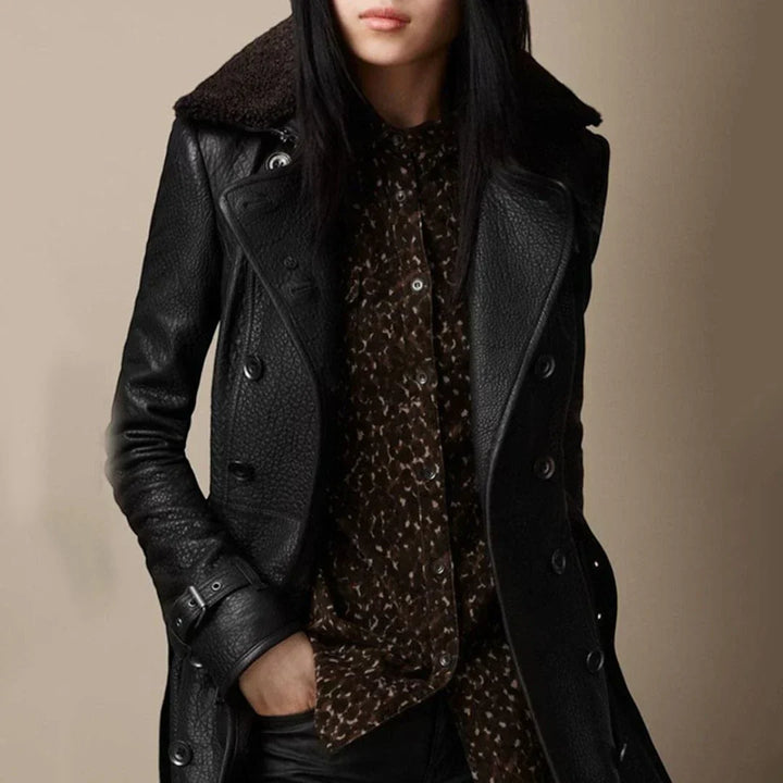 Geovari | Classic Leather Coat