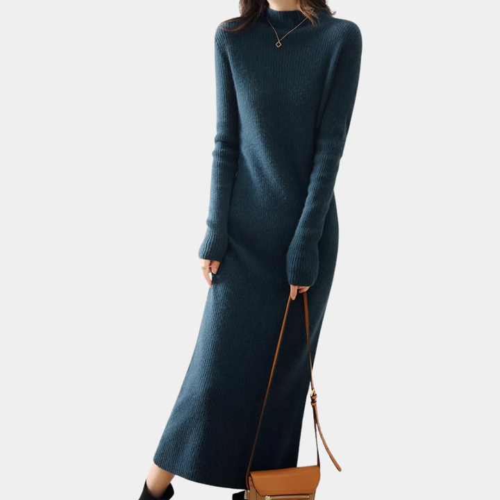 Geovari | Women's Slim-Fit Knitted Wool Dress