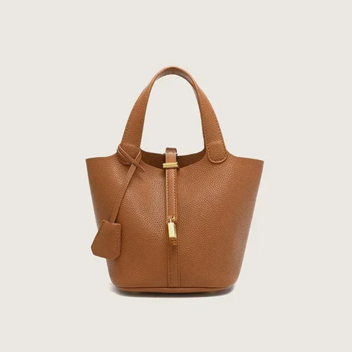 Geovari | Leather Bucket Bag