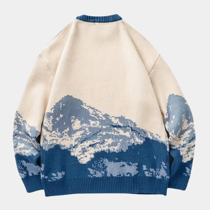 Geovari | Men's Snow Mountain Jacquard Jumper