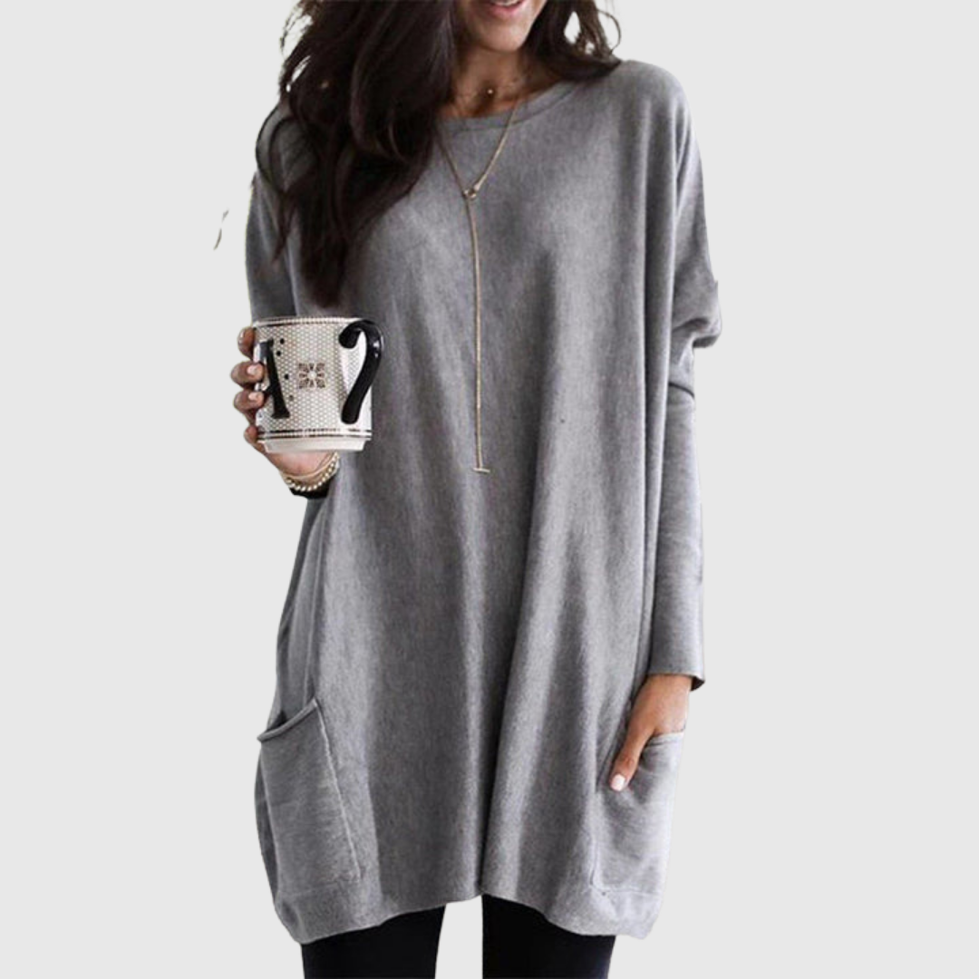 Geovari | Relaxed Tunic with Pockets and Extra Coverage