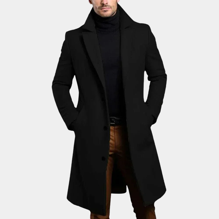 Geovari | Men's British-Style Woollen Trench Coat
