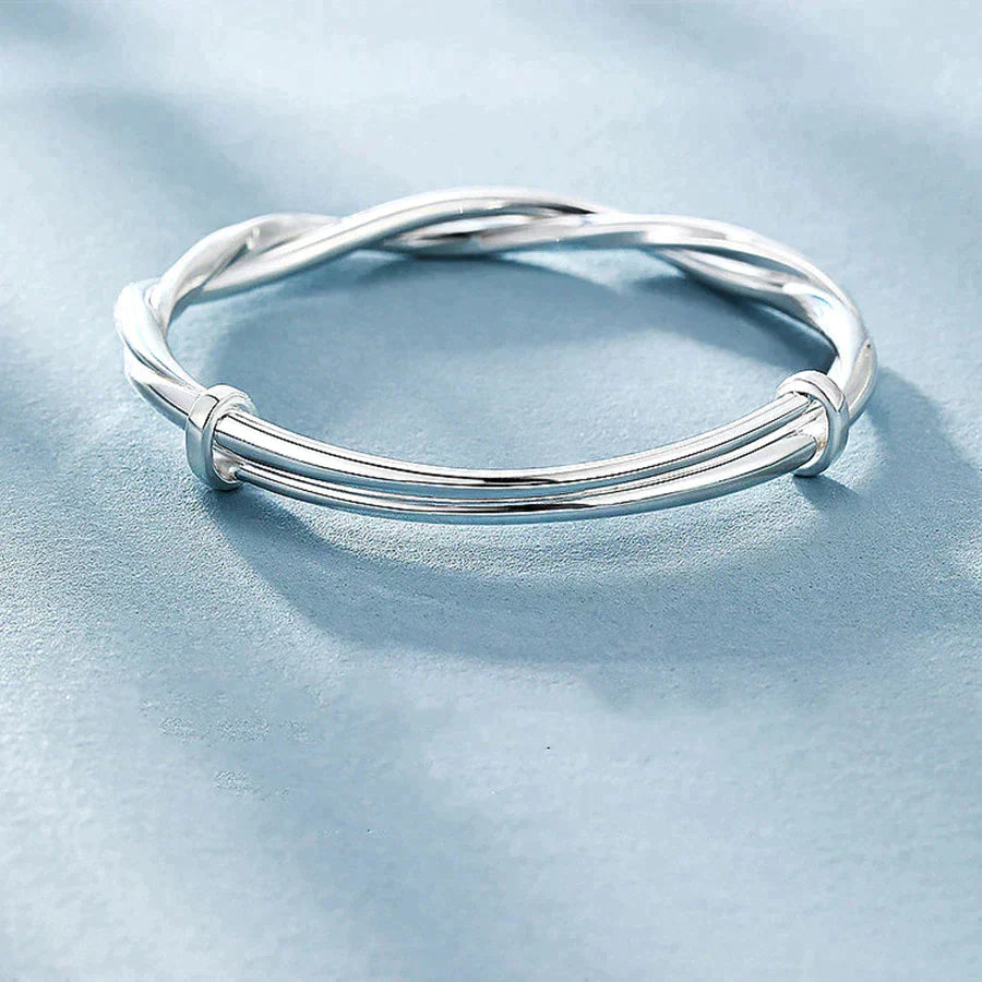 Geovari | Twisted 925 Sterling Silver Bracelet