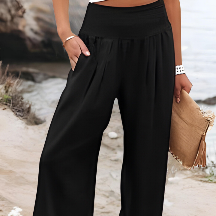 Geovari | Smocked Waist Trousers