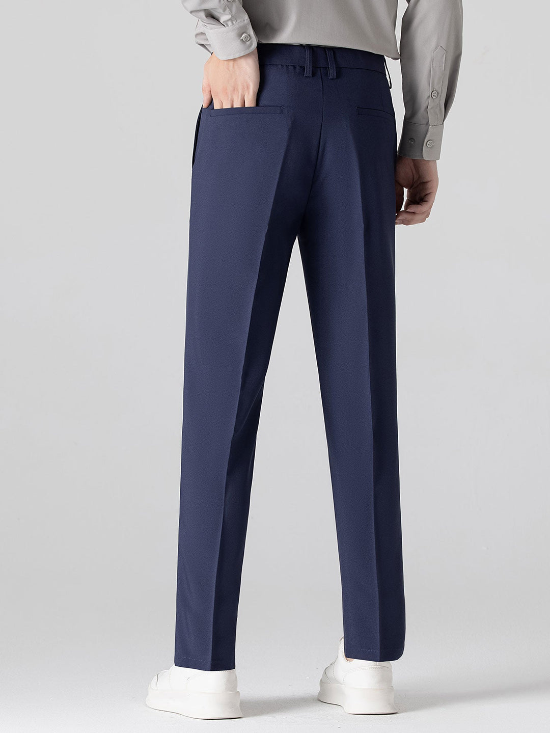 Geovari | Contrast Stripe Trim Waffle Knit Polo & Trousers