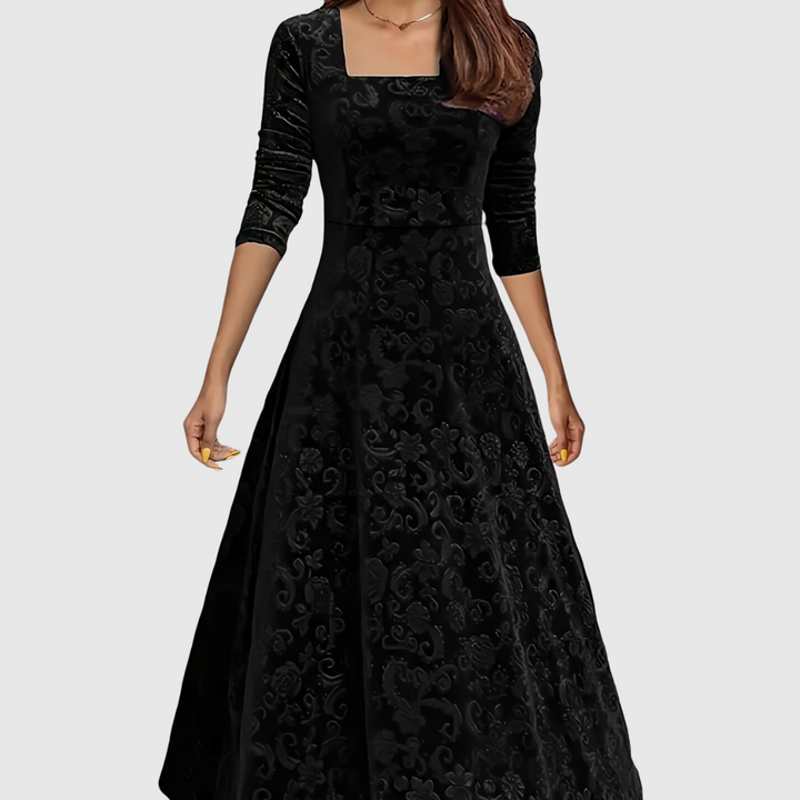 Geovari | Graceful Floral Midi Dress