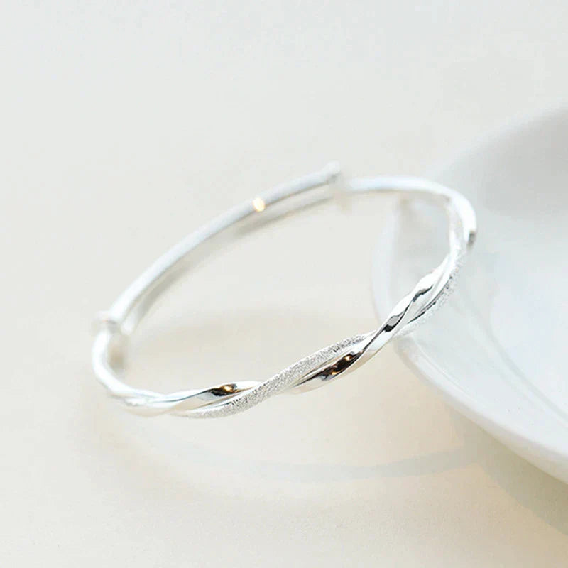 Geovari | Twisted 925 Sterling Silver Bracelet