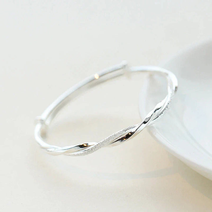 Geovari | Twisted 925 Sterling Silver Bracelet