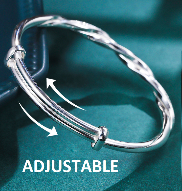 Geovari | Twisted 925 Sterling Silver Bracelet