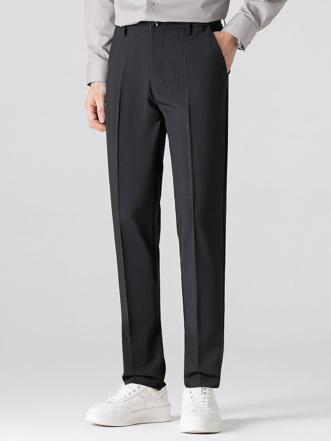 Geovari | Short Sleeve Linen-Look Shirt & Slim Tapered Trousers