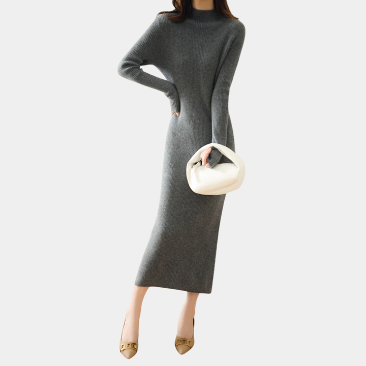Geovari | Women's Slim-Fit Knitted Wool Dress