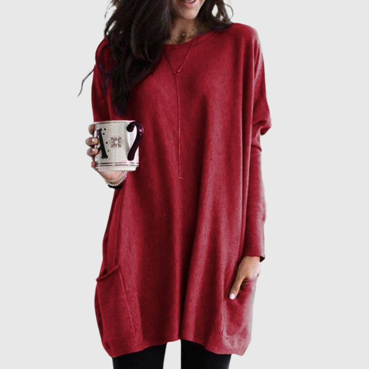 Geovari | Relaxed Tunic with Pockets and Extra Coverage
