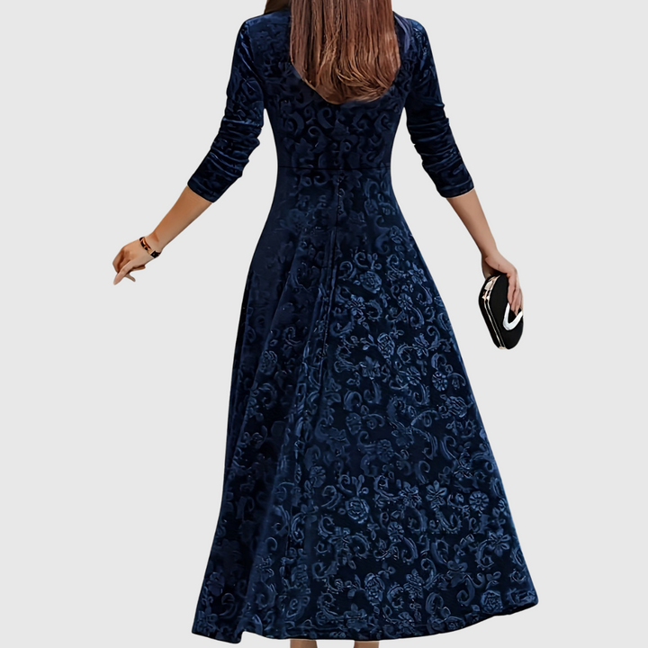 Geovari | Graceful Floral Midi Dress
