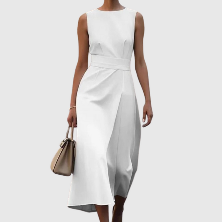 Geovari | Elegant Round-Neck Dress
