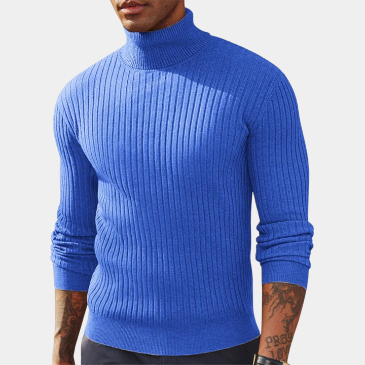 Geovari | Men’s Slim-Fit Roll-Neck Jumper