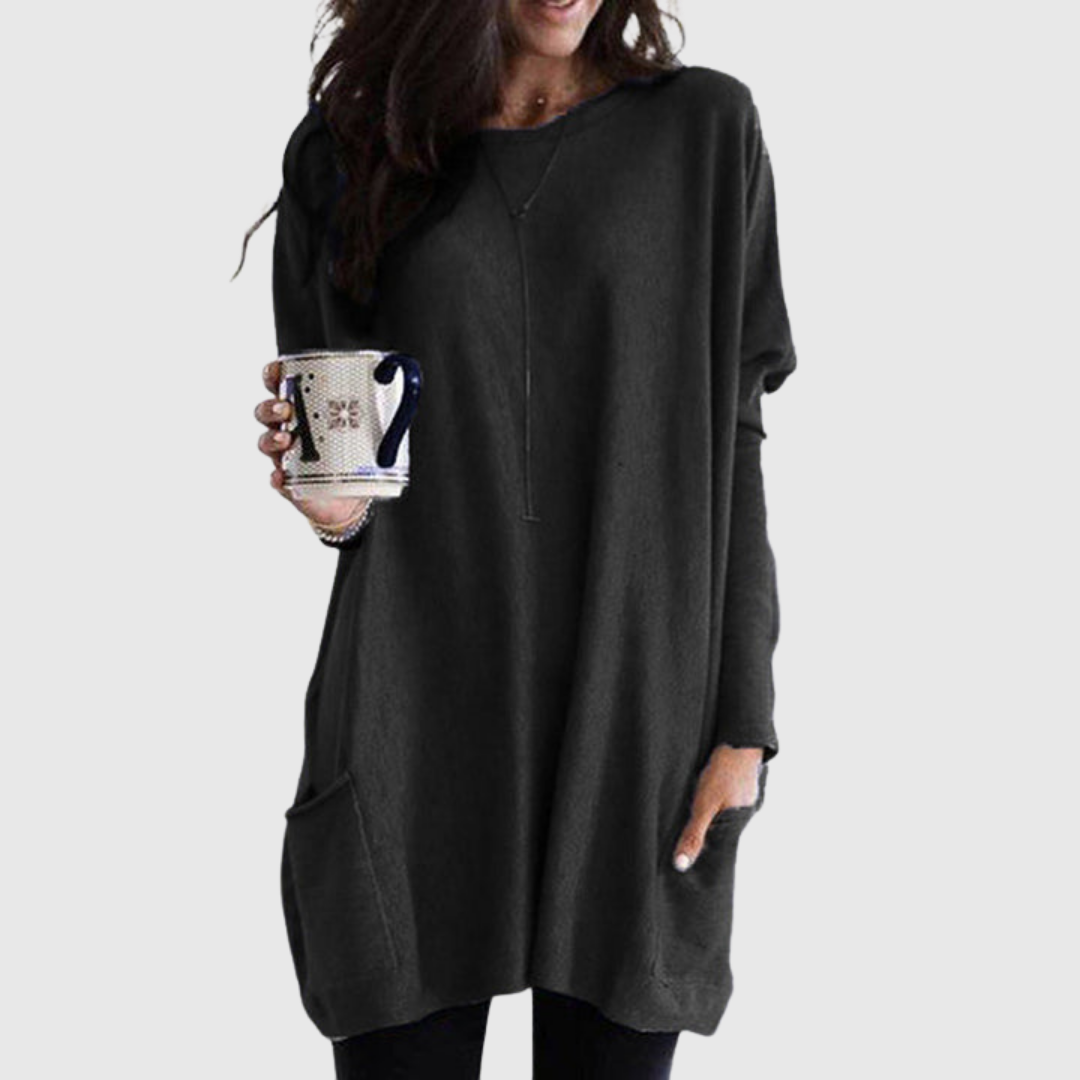 Geovari | Relaxed Tunic with Pockets and Extra Coverage