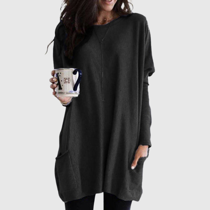 Geovari | Relaxed Tunic with Pockets and Extra Coverage
