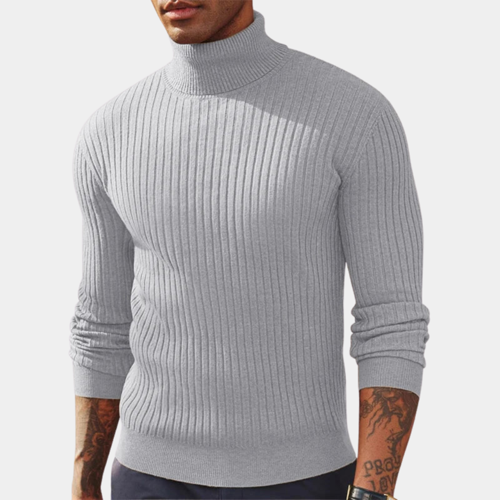Geovari | Men’s Slim-Fit Roll-Neck Jumper