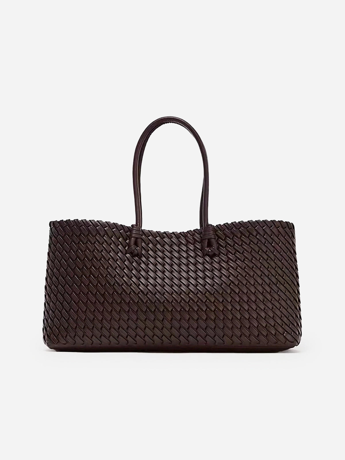 Geovari | Woven PU Leather Tote Bag
