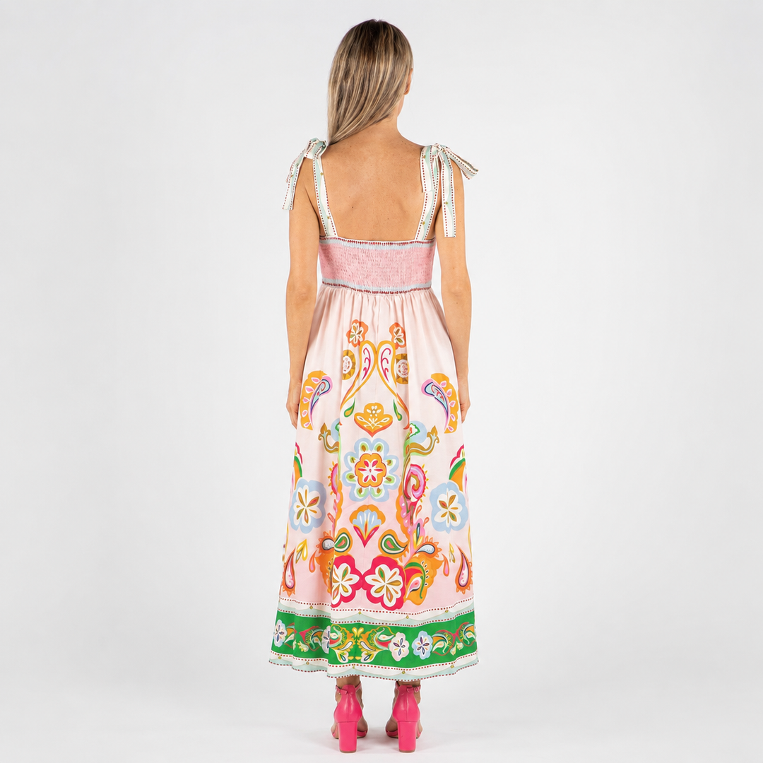 Geovari | Paisley Print Sun Dress