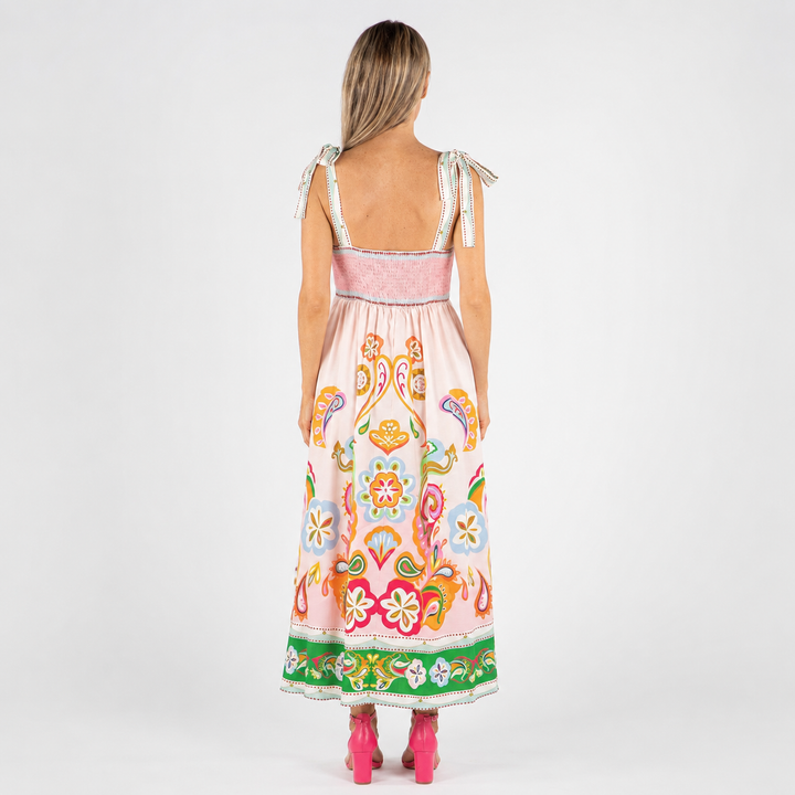 Geovari | Paisley Print Sun Dress