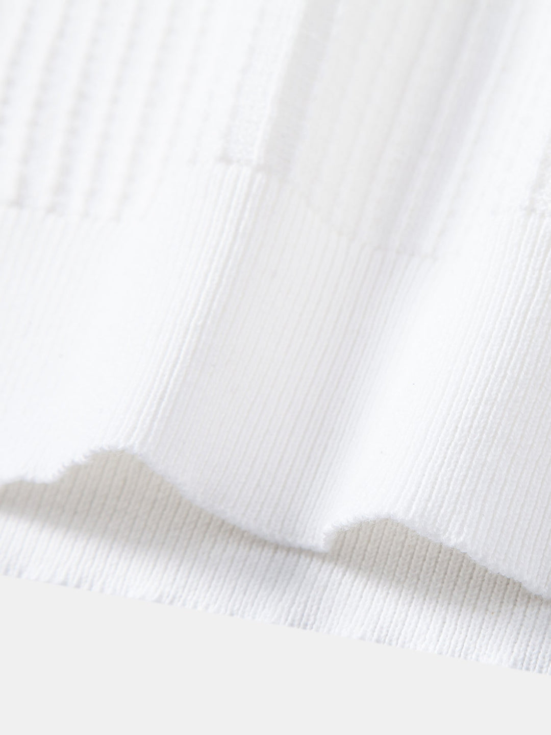 Geovari | Contrast Stripe Trim Waffle Knit Polo & Trousers