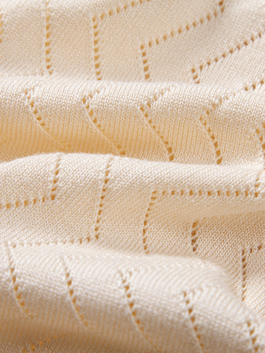 Geovari | Zig Zag Open-Knit Shirt & Straight-Leg Linen Trousers