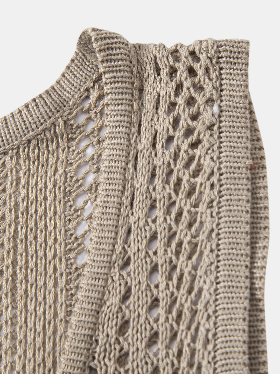 Geovari | Crocheted U-Neck Tank & Crinkle Straight-Leg Trousers